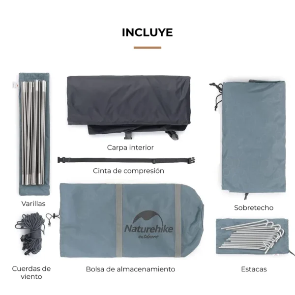 Carpa para 2 personas P-Series - Naturehike