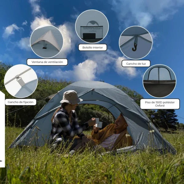 Carpa para 2 personas P-Series - Naturehike