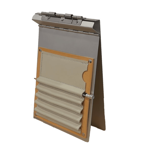 Mapeador de aluminio A5 con porta lapiceros de cuero