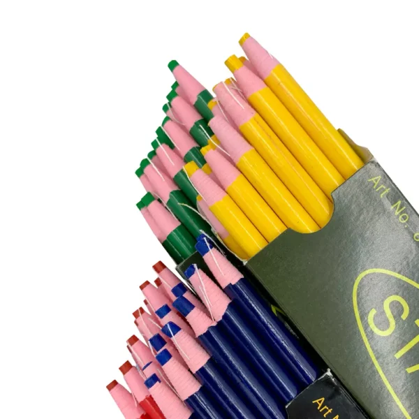 Lápiz de cera - Colores: rojo, amarillo, verde, azul