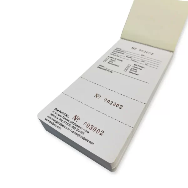 Talonario de muestreo - Imagen 5