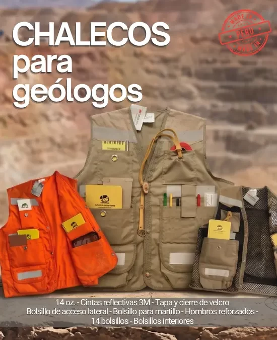 Chalecos para geólogos de drill - Draf Color Imaging Chalecos para geólogos de drill - Draf Color Imaging